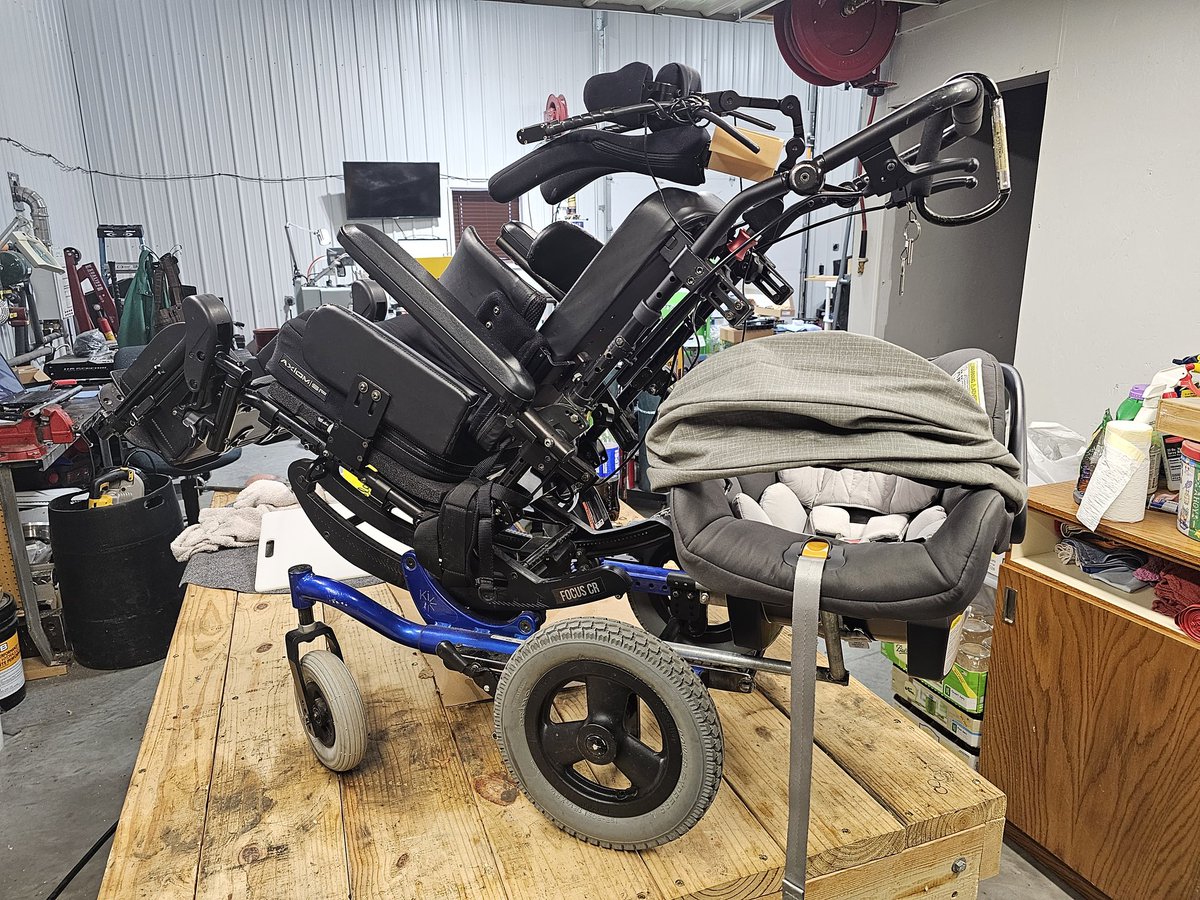 Kayden got upgraded to the family UBER.