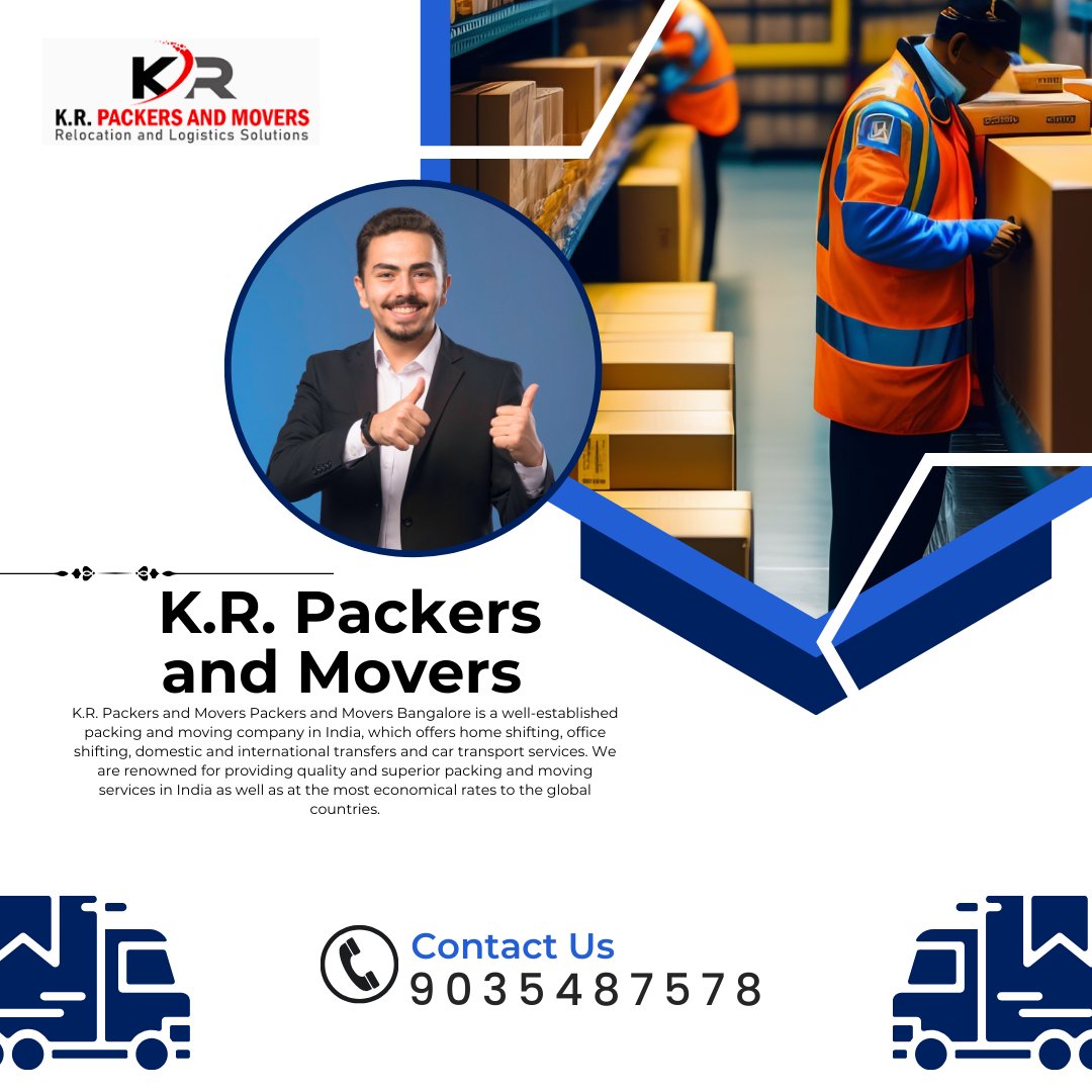 kr_packers's tweet image. K.R. Packers and Movers Company @9035487578 | Packers and Movers.
#LocalPackersBangalore #BangaloreRelocation #MovingCompanyBangalore #BangaloreHomeShifting #BangaloreOfficeRelocation #Krpackersmovers