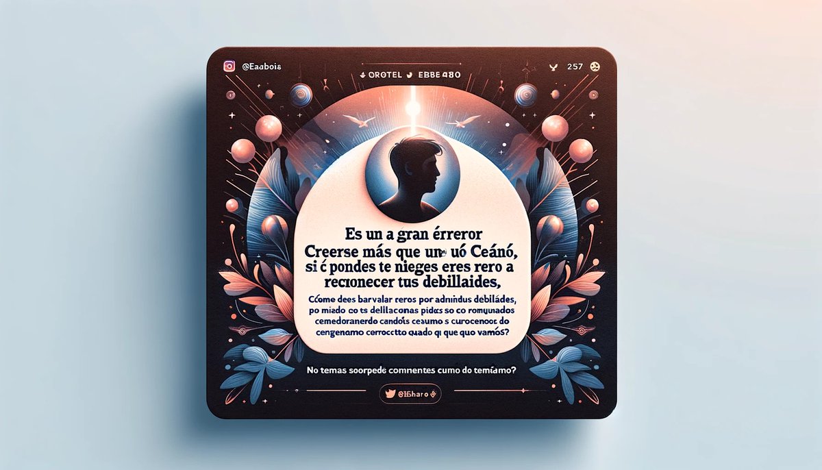 grootveloper's tweet image. Reconocer nuestras debilidades es clave para entender quiénes somos. No subestimes ni sobrevalores tu valor; a menudo nos sorprendemos al manejar bien situaciones temidas. #Autoconocimiento #CrecimientoPersonal