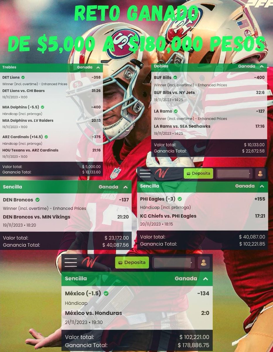 ChapitoApuestas's tweet photo. 🚨 | RETO EXPRESS

Chingones, tengo ganas de ganar otro RETO 🔥✅!!!

Sería de sólo 2 días (Miércoles y Jueves) 🔥🔥

¿Quiénes jalarían y a quienes les daría frío? 

Los que jalarían dejen comentario 🗨️, 🔄 y ❤️ !!!!

A los que les dé frío, ignoren el Tweet. https://t.co/HYZ0BmTMh2