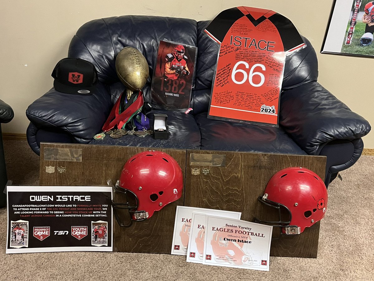 OwenIstaceFB's tweet photo. Weyburn Football Career:
2x provincial champion๐
5x league champion๐ฅ
3x defensive mvp
3x offensive mvp
1x league mvp
1x rookie of the year
2x team mvp https://t.co/EPW3uOXwfe