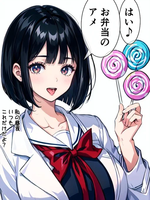 学生時代の女医ちゃんが「明日のお昼、一緒に食べようか? お弁当持ってきてあげる♪」と言ってくれたのでワクワクしていたら、持ってきたお弁当。 