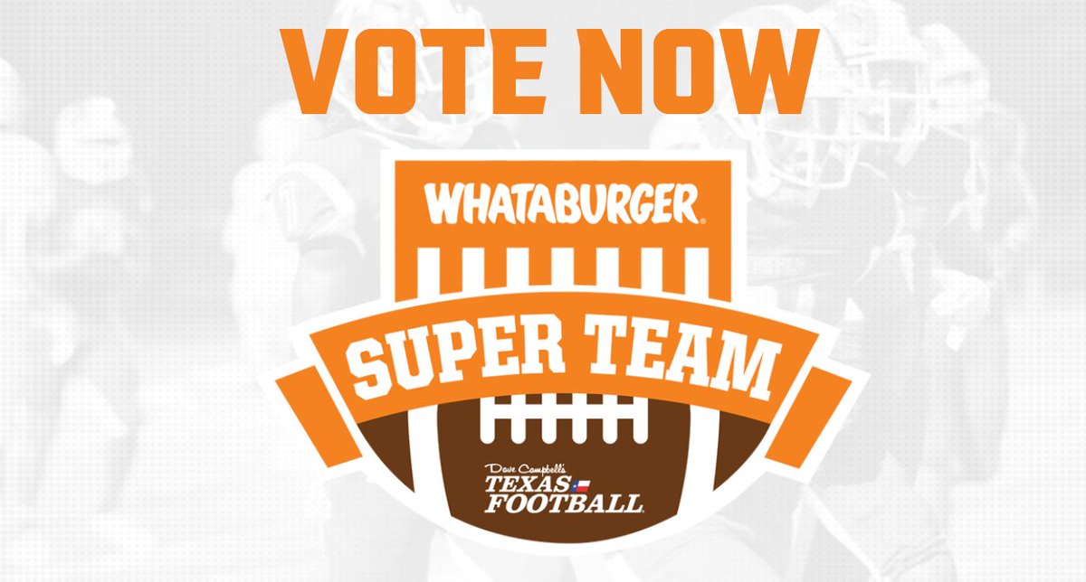 Whataburger Super Team (@whatasuperteam) on Twitter photo QB Hudson Minor-Navasota-has been selected to be on the final ballot for the 2023 <a href="/Whataburger/">Whataburger®</a> Super Team!
Spread the word & VOTE NOW to land <a href="/HudsonMinor/">Hudson Minor</a> on 1 of the 40 coveted spots!
Voting = unlimited | Ends Dec.31 texasfootball.com/whataburger-su… | <a href="/NHSRattlers/">Navasota High School</a> | #txhsfb QB Hudson Minor-Navasota-has been selected to be on the final ballot for the 2023 <a href="/Whataburger/">Whataburger®</a> Super Team!
Spread the word & VOTE NOW to land <a href="/HudsonMinor/">Hudson Minor</a> on 1 of the 40 coveted spots!
Voting = unlimited | Ends Dec.31 texasfootball.com/whataburger-su… | <a href="/NHSRattlers/">Navasota High School</a> | #txhsfb