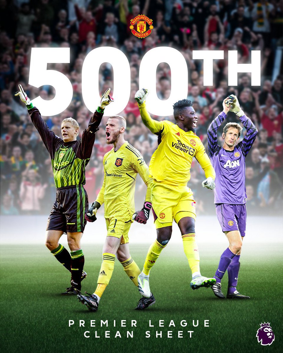 PorosHalangID's tweet photo. - De Gea (147)
- Peter Schmeichel (112)
- Van der Sar (94)
- Fabien Barthez (34)
- Roy Carroll (26)
- Tim Howard (16)
- Tomasz Kuszczak (16)
- Raimond van der Gouw (12)
- Mark Bosnich (11)
- Anders Lindegaard (9)
- Andre Onana (5)

Sisanya dicatat oleh beberapa kiper lain seperti Ben Foster, Sergio Romero, Gary Walsh, Dean Henderson, Kevin Pilkington, Victor Valdes, Paul Rachubka, Ben Amos hingga Joel Pereira.

#poroshalangid