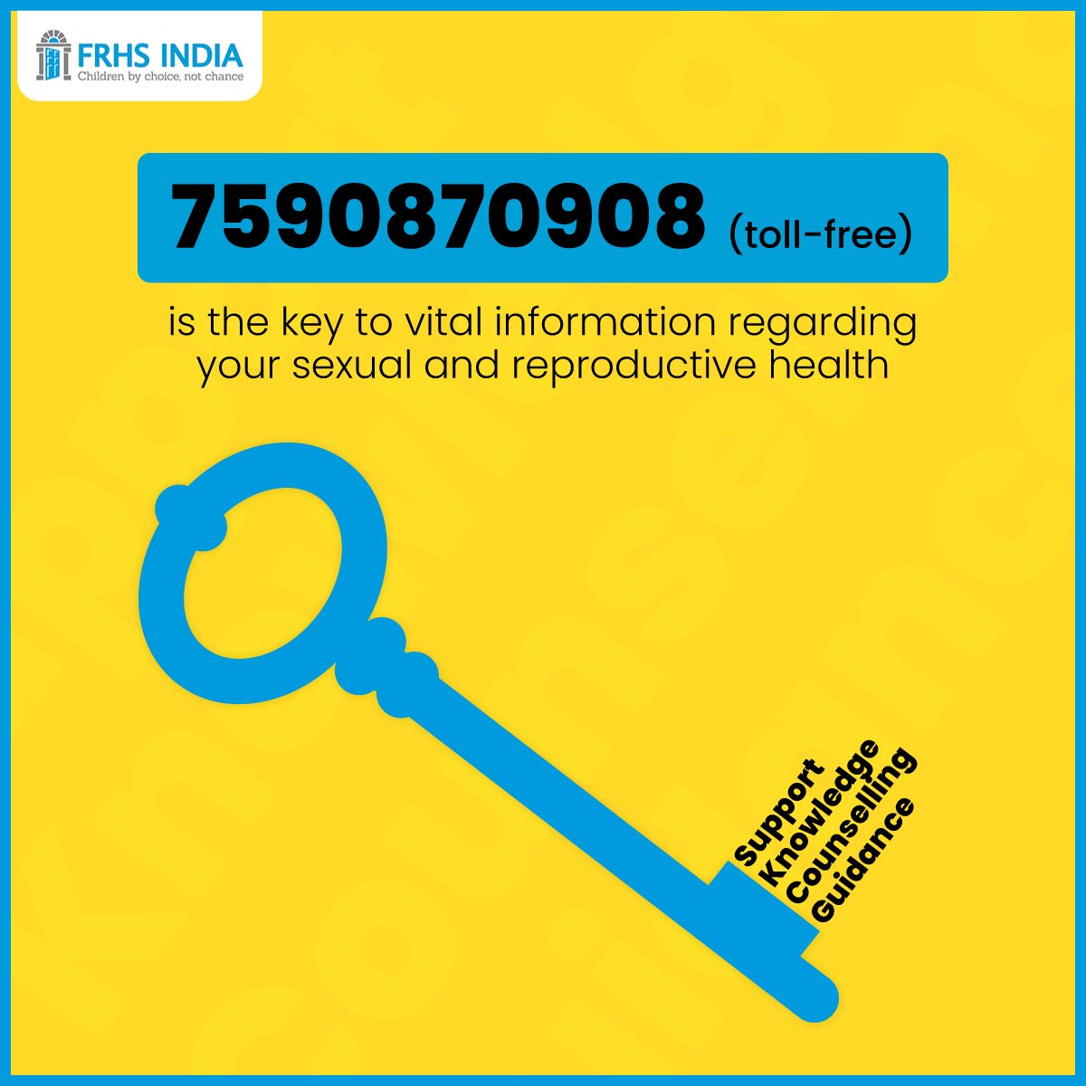 You can contact our devoted call centre every Monday to Saturday, from 9:30 a.m. to 6 p.m. 

Reach out to us at 7590870908 (toll-free) for personalised assistance, counselling, and access to extensive sexual and reproductive health services.