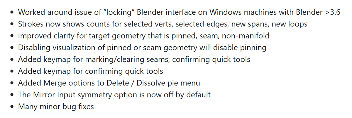 RetopoFlow 3.4.2 has been out for a few days, and it includes important fixes for using it with Blender 4.0. 

Only a few minutes left to get it at 30% off on the Blender Market: blendermarket.com/products/retop…