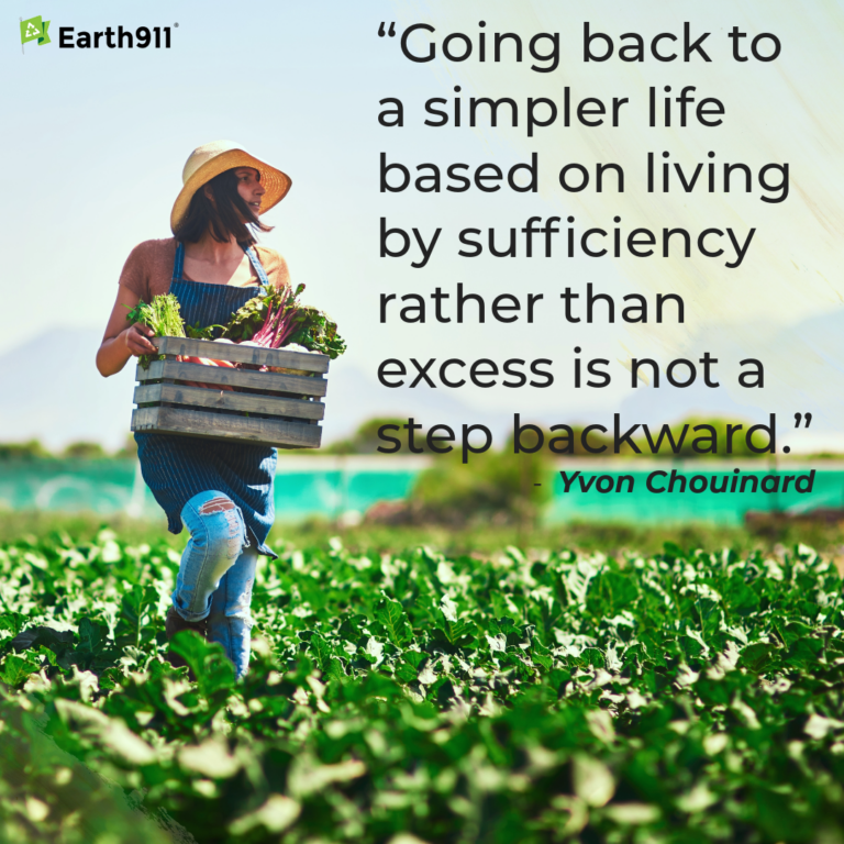 Earth911's tweet photo. This quote comes from outdoors-man, #environmentalist, and founder of @Patagonia, Yvon Chouinard: “Going back to a #simplerlife based on living by #sufficiency rather than excess is not a step backward.” #Sustainability is the #future. #Environment #Earth
https://t.co/GC2mCYcc1L https://t.co/XPWMwLlFM9
