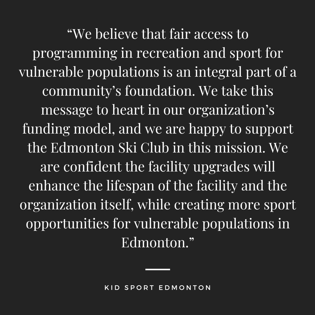 Edmonton Ski Club (@edmontonskiclub) on Twitter photo We love being able to provide inclusive access to sporting fun! That’s why we’re a proud partner of
<a href="/KSEdmonton/">KidSport Edmonton</a>!
We’re honoured to have their support for our new Outdoor Activity Centre, and we look forward to seeing how this new addition increases participation on
the hill! We love being able to provide inclusive access to sporting fun! That’s why we’re a proud partner of
<a href="/KSEdmonton/">KidSport Edmonton</a>!
We’re honoured to have their support for our new Outdoor Activity Centre, and we look forward to seeing how this new addition increases participation on
the hill!