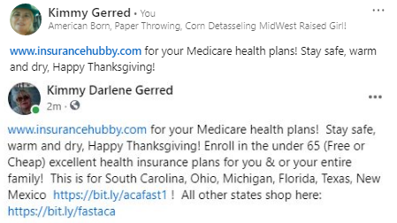 KimmyDarlene's tweet photo. https://t.co/8oMfc1cgwQ for your Under 65 &amp; Medicare health plans!  Stay safe, warm, dry &amp; have a blessed Thanksgiving in Jesus name https://t.co/km2PBeQAlq