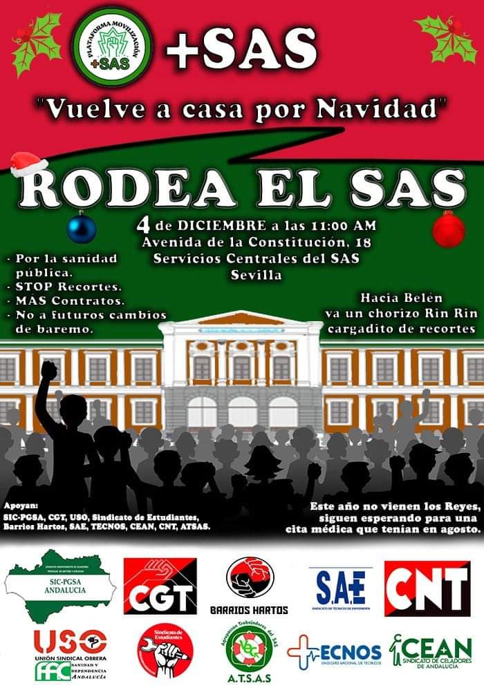 @ElLibreInforma 4/12/2023 #RodeaElSAS 11.00 h en Sevilla Autobuses desde todas, las provincias 🇳🇬❗