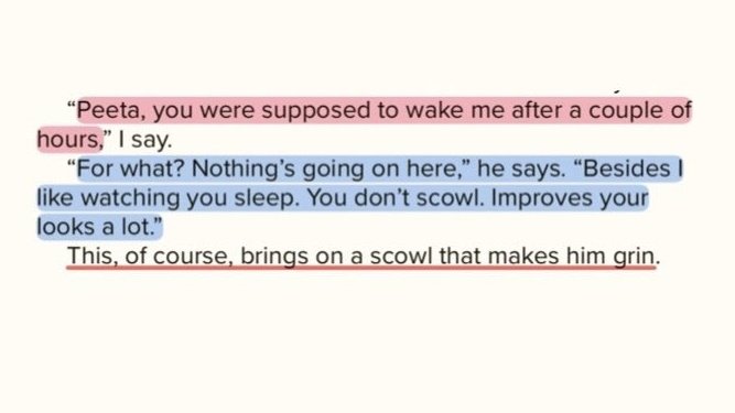 blownostalgia's tweet photo. *sobbing* people doesn't know peeta mellark is the most sarcastic and unserious little man ever created https://t.co/eS4sP4aPtD