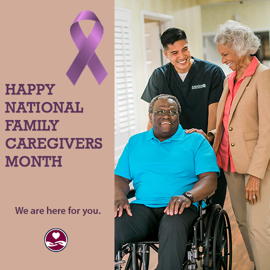 Shout out to Amada caregivers who help lift the stressful load from family caregivers! #bestcaregivers #familycaregivermonth #familycaregiver #caregiver