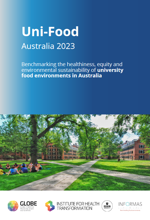 h_food_retail's tweet photo. Launching today: Benchmarking the healthiness, equity and environmental sustainability of university food environments in Australia. The full report ranks 9 universities on a range of policy and practice indicators👉https://t.co/MtnQYaxsav https://t.co/BUPBAZdSmD