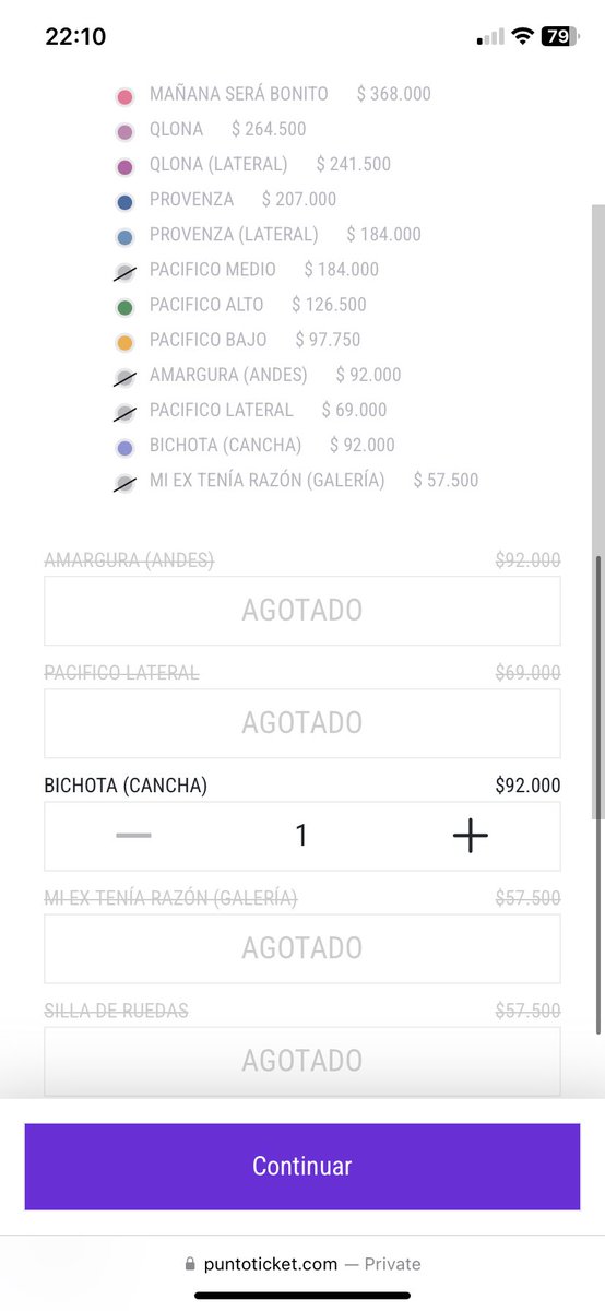 nicole_oru's tweet photo. Se agotó! Sólo queda cancha y un asiento en mañana será bonito🤧 saquen una tercera fecha!!!! #KAROLG #mañanaserabonito @bizarrolivecl @IamDonDani #AbrilSeraBonito https://t.co/VqsoX2vs38