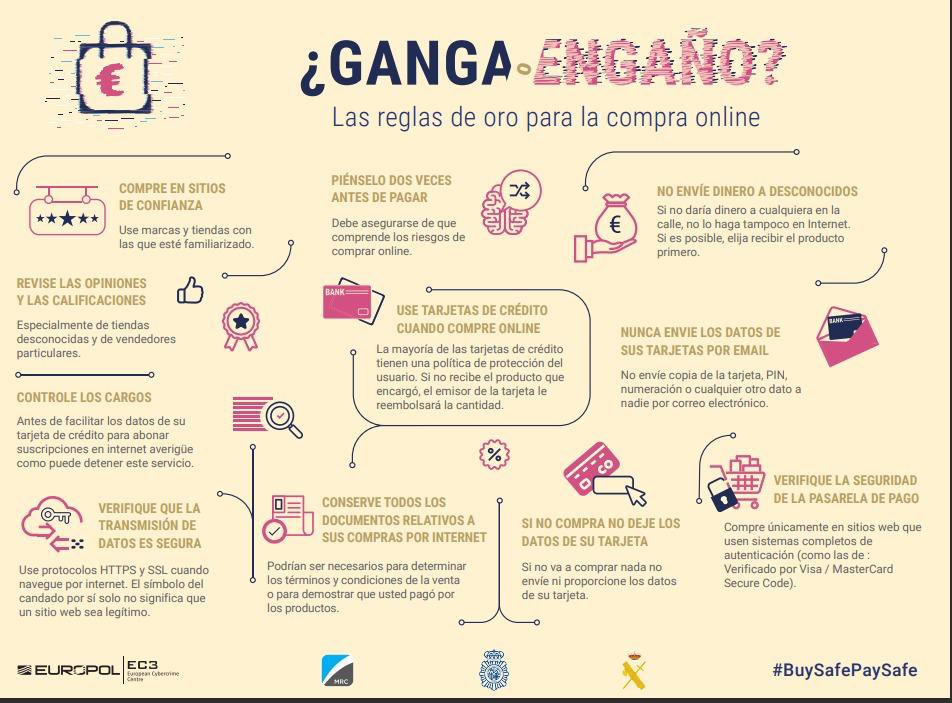CaiVirtual's tweet photo. 👁️Al momento de realizar una compra online tenga en cuenta las reglas de oro para garantizar la seguridad de la compra.#Ciberseguridad 

#BlackFridayColombia
@Europol https://t.co/LvJZ3o2f3c