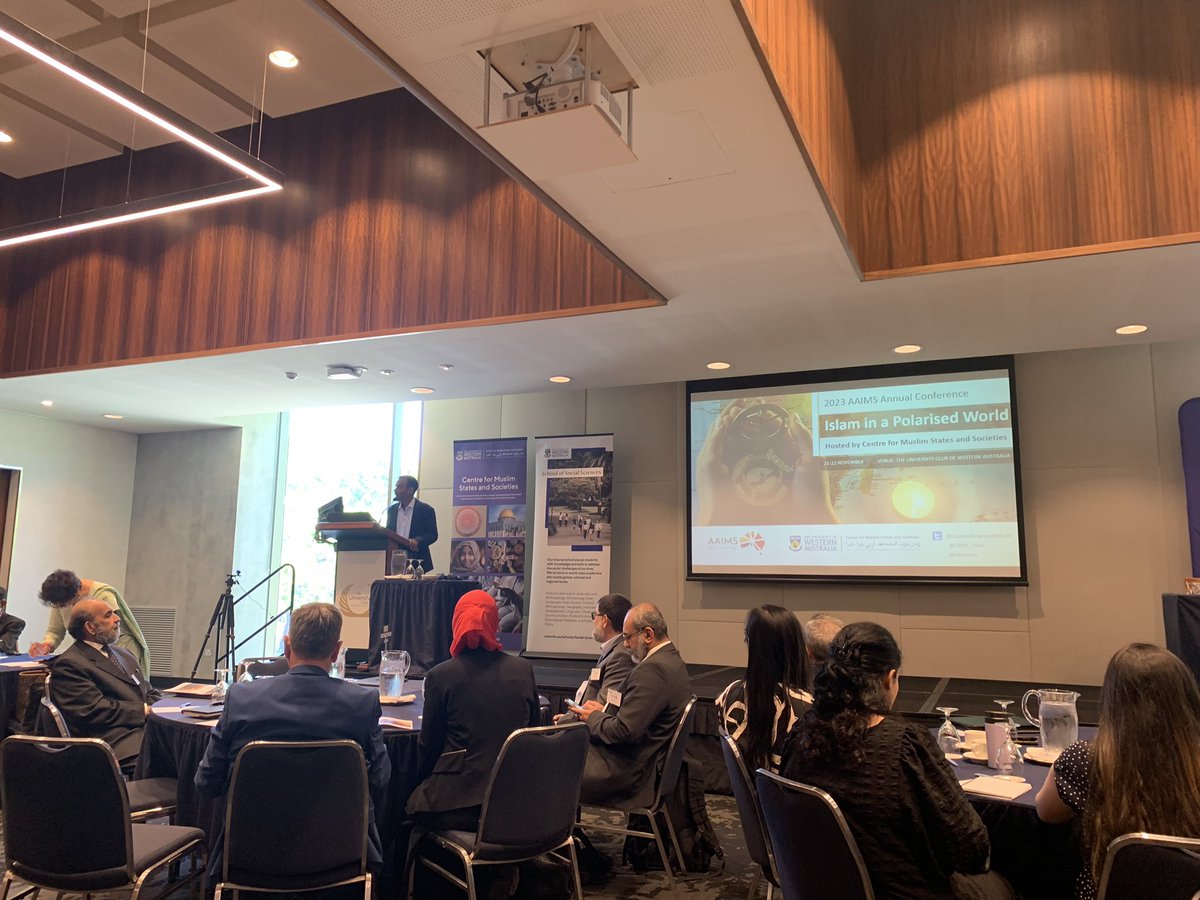 Getting underway in Perth 🇦🇺 
#IslamInPolarizedWorld
<a href="/CMSS_UWA/">Centre for Muslim States and Societies</a> 
<a href="/aaimsau/">AAIMS</a>