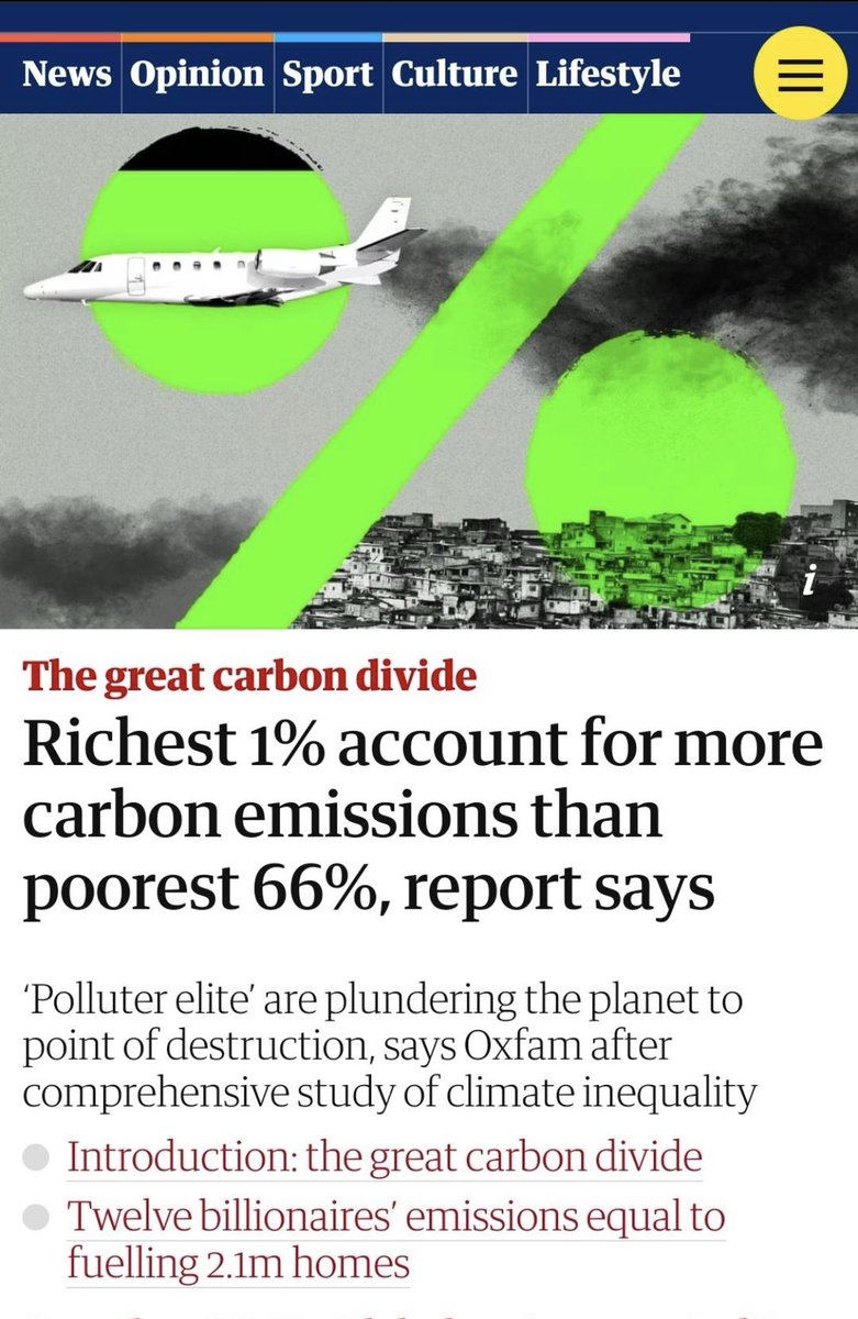 highbrow_nobrow's tweet photo. The planet is dying because the rich consume way too much. https://t.co/8J9d2DFyKl