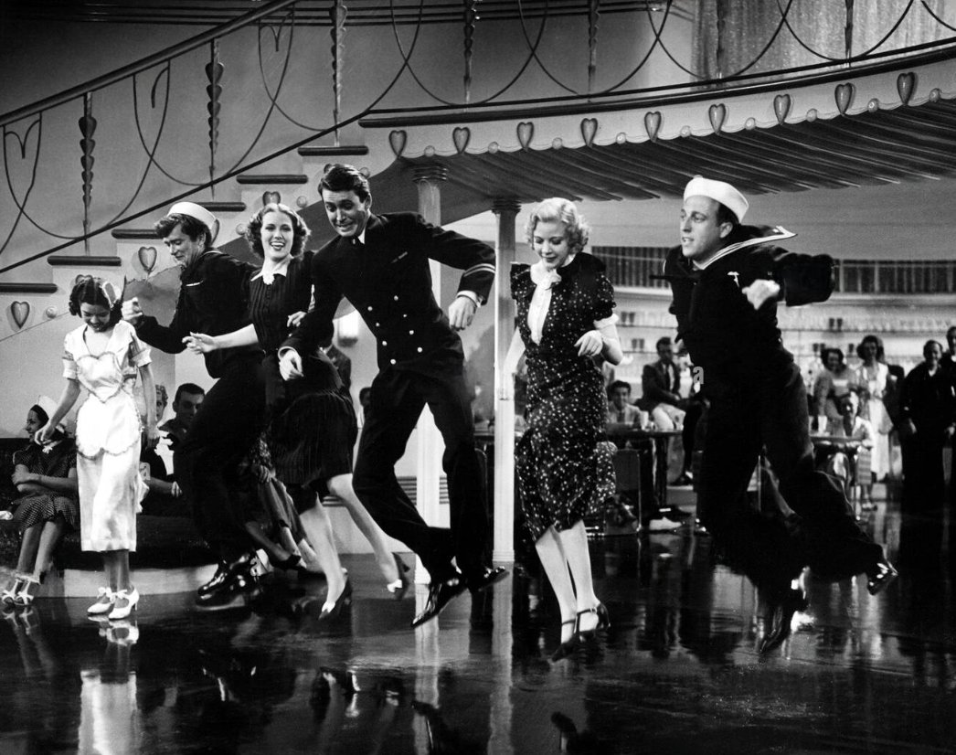Did you know? #EleanorPowell gave tap lessons to #JimmyStewart and Una Merkel in preparation for the “Hey Babe Hey” number in #BorntoDance. #TCM #TCMParty @PMBroussard @KentuckyPress