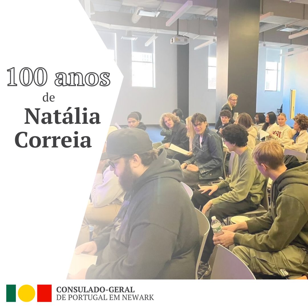 PortugalNewark's tweet photo. Em homenagem ao centenário de Natália Correia, a atriz Mia Tomé juntou-se aos alunos da Universidade de Rutgers para recitar vários poemas da poetisa. Contou com a presença e o discurso de abertura do Cônsul-Geral, Dr. Luís Sequeira e da Professora Kim Holton. https://t.co/pHKCceyOtO