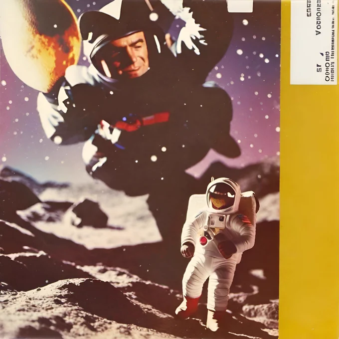 AIによるスケッチ"moon landing" 