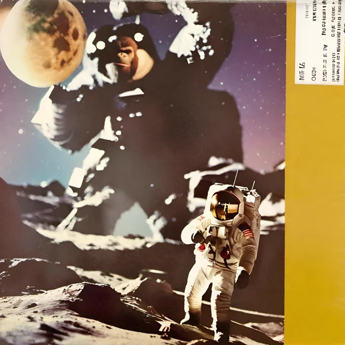 AIによるスケッチ"moon landing" 