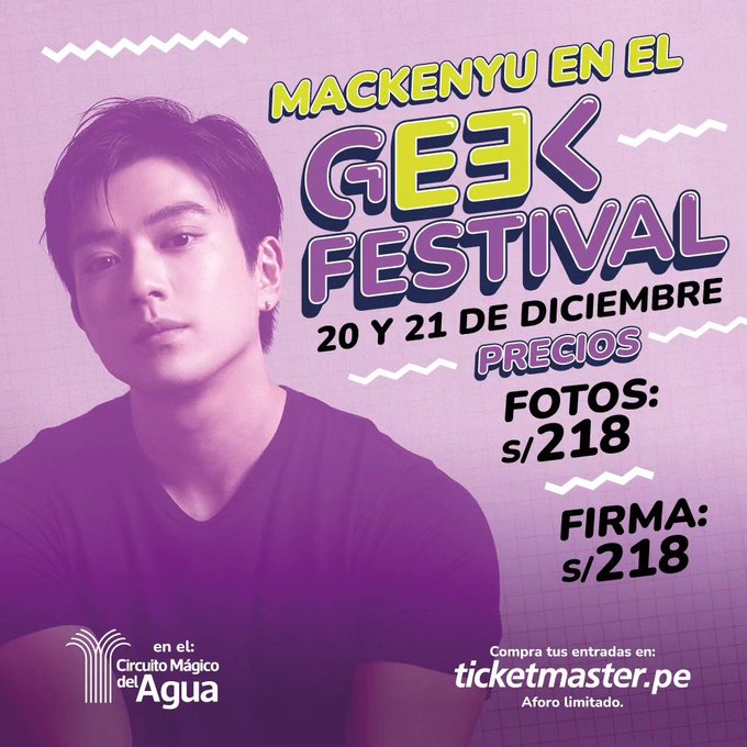 Taz will be participating in Geek Festival on 16 - 17 December!

Mackenyu will only be joining on 20 - 21 December! 
(He will be in Mexico comic con from 16 -17 Dec)

Same event but different dates 🥲
#OnePieceLiveAction #tazskylar #Mackenyu