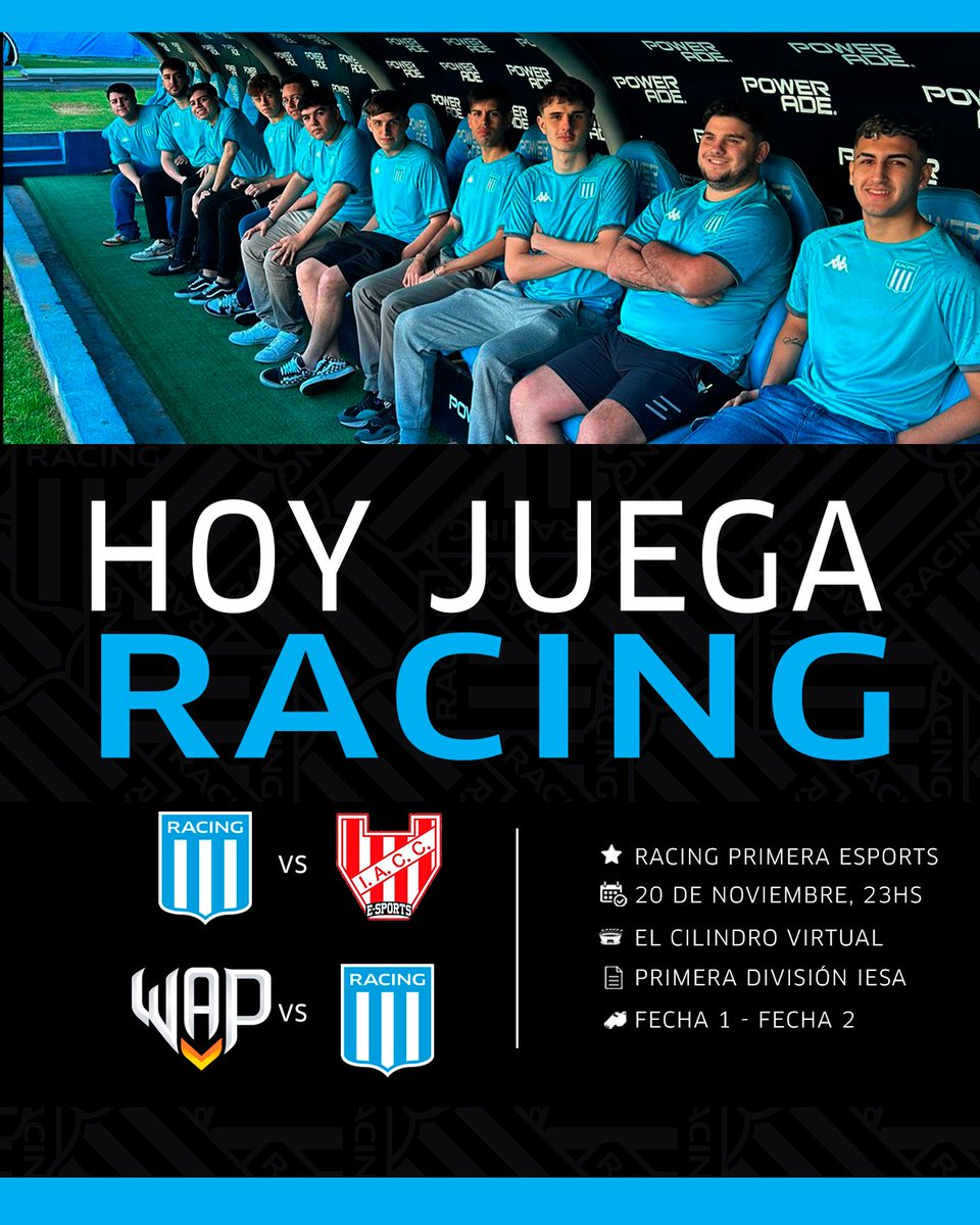 ¡EN BUSQUEDA DE LA GLORIA! 🥇🩵

Después del campeonato histórico en la copa <a href="/IESAFIFAar/">IESA Argentina</a> AGS 2023, el equipo vuelve a las canchas en búsqueda de un segundo título, esta vez la superliga IESA. ⚔️

Hacenos el aguante en nuestra trasmisión oficial. 🥳

twitch.tv/rcarrick 📺