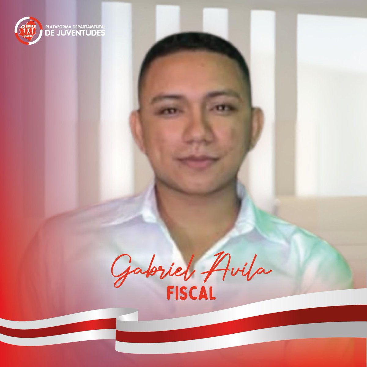 Te presentamos nuestra Junta Directiva 2023 - 2024: 

🔺FISCAL 
GABRIEL AVILA HERNANDEZ 

Tiene 22 años de edad, es estudiante de Derecho en la Universidad Autónoma del Caribe. 

Delgado ante la Plataforma Departamental de Juventudes por el el municipio de #JuanDeAcosta.