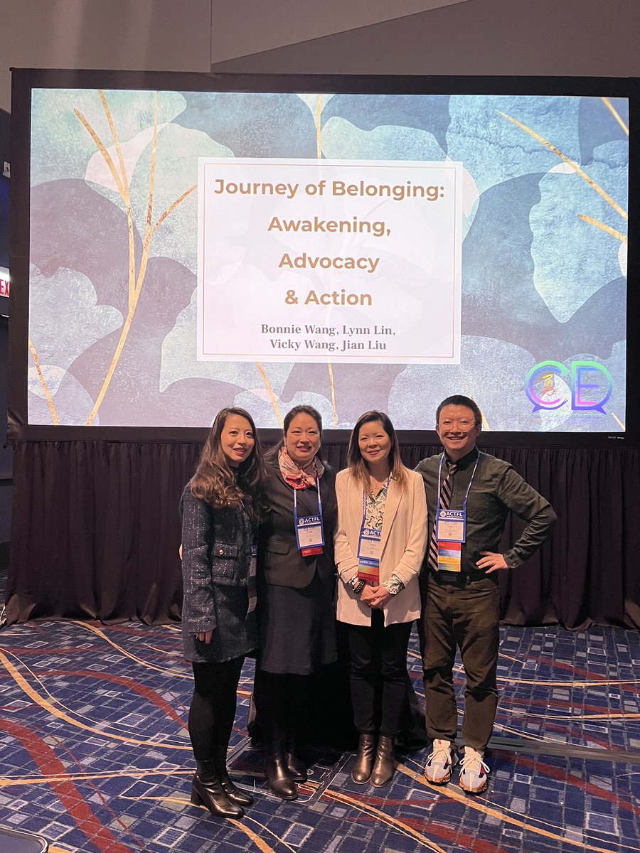 LXJSmonk's tweet image. Grateful for the engaging panel discussion on the &quot;Journey of Belonging&quot; at #@actfl 23 in Chicago with Vicky Wang, Lynn Lin, and Bonnie Wang. Thanks to all who joined us at 8 am on a Saturday! 🌟 DEI is a journey, not a destination. Where are you on this path? #DEI #LanguageEd 🌍
