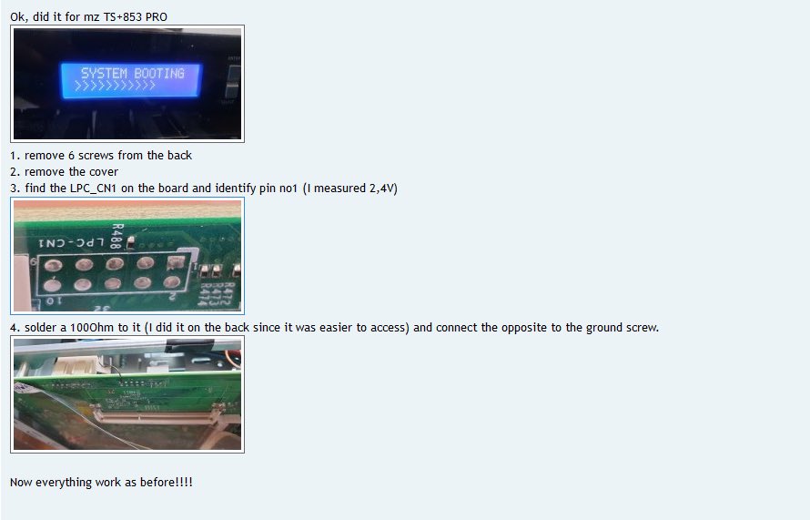 mattools's tweet photo. Quick hack if you have a @QNAPsys TS-x51 or TS-x53 that « died » and just stay in « System booting » without any HDMI output !

The Intel Atom processor have a know problem that just a 100 Ohm resistor can solve !

Found those two procedure on a forum, can confirm it work ! https://t.co/H6EhXpY5Fo