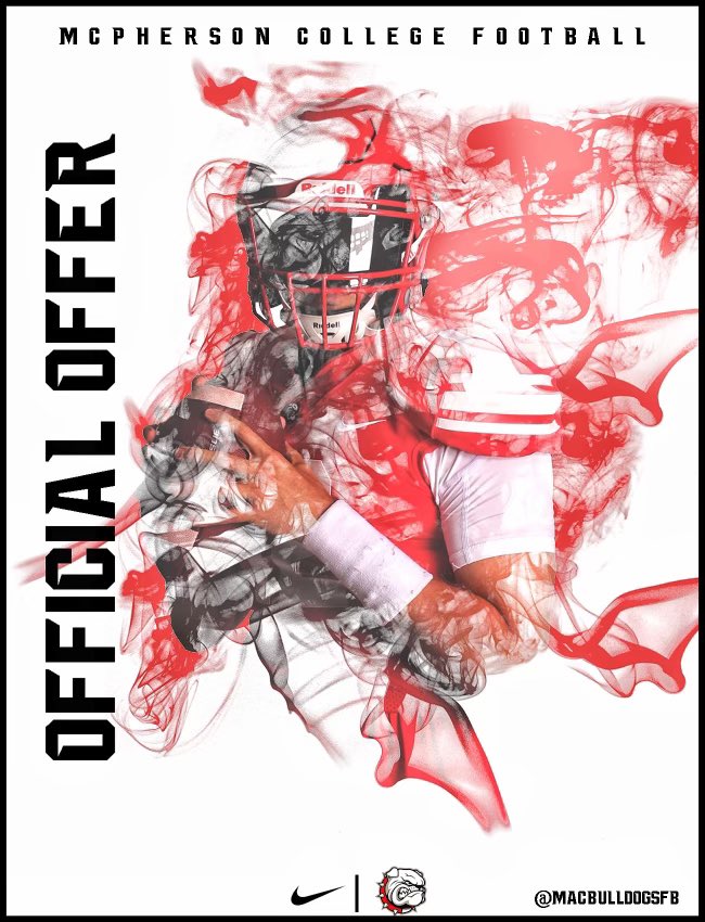 Blessed to receive an offer from McPherson College! Thank you Coach <a href="/JoshPisik/">Coach Pisik</a> for the opportunity to play at the next level! <a href="/SDmesafootball/">OLYMPIANS</a>