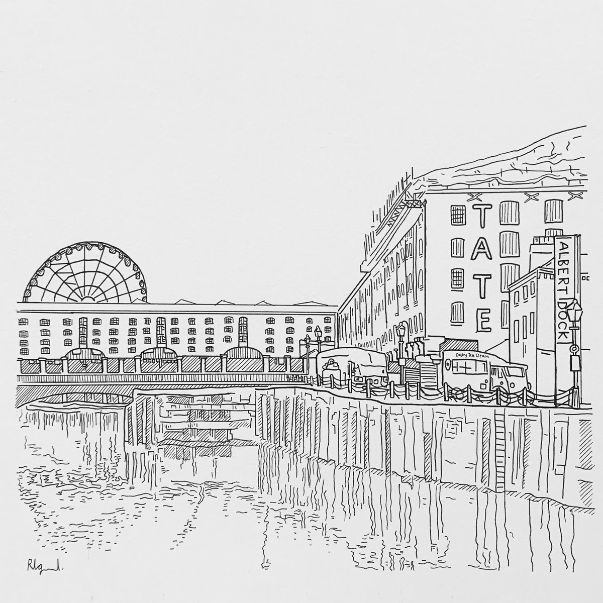Albert Dock, Fine liner on Paper (8x8”), November 2023. Prints will be available soon on my website 👀

#liverpool #albertdock #fineliner #drawing #sketch #royalalbertdock #liverpoolart #art #artist #ink #finelinerart #fineliner #urbanart #drawings <a href="/tateliverpool/">Tate Liverpool</a> <a href="/Tate/">Tate</a>