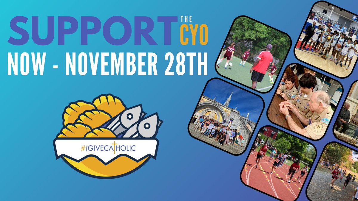 We hope to bring you &amp; our ADW Youth new programs &amp; better resources rooted in our Catholic identity, while keeping your costs low. Help support the CYO's goal by #GivingCatholic on #GivingTuesday! 
washington.igivecatholic.org/organizations/…