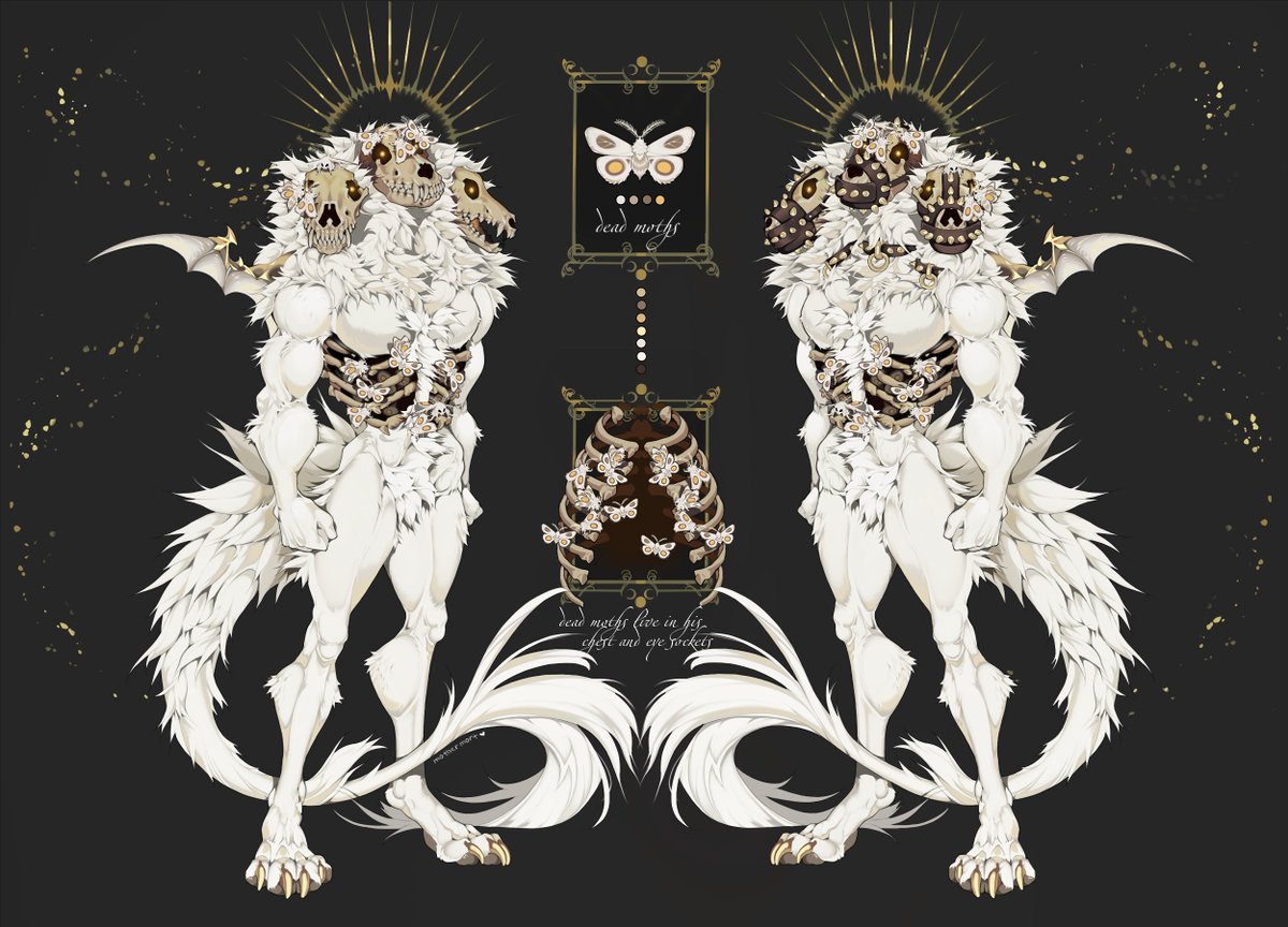 cerberus, the feeder of dead moths | anthro version
commission for kilter76 (DA)