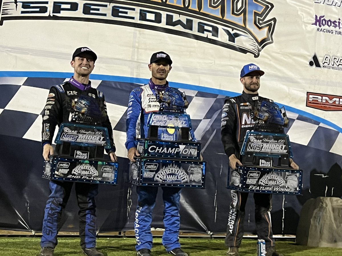 Placerville Speedway USAC NOs Energy Drink National Midgets 2 good nights of racing!  Congratulations Kyle Larson and to the whole team!!! 
🏁🐞🏆