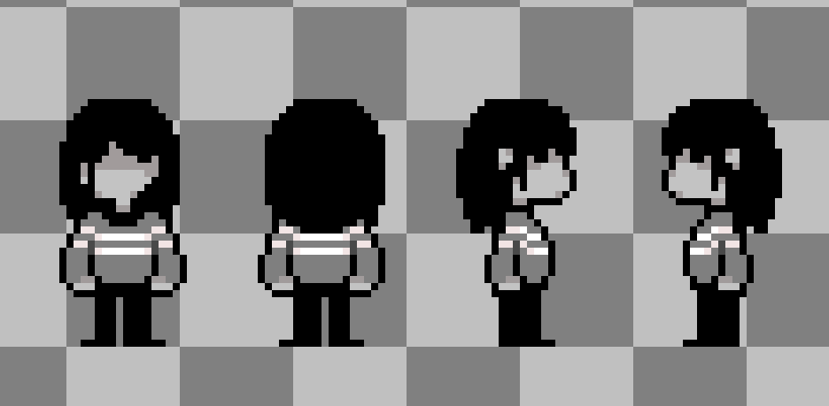 Working on a fangame concept for a school project. (This sprite is mostly edited do not assume I made this fully, only minor tweaks) I will make original sprites though. Of course it is deltarune related, will post about it soon!