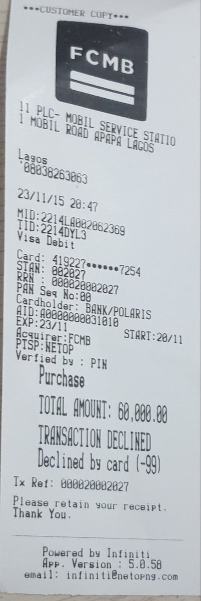 debolaonitiri's tweet photo. @PolarisBankLtd @PolarisBankLtd, You will do well by living to your corporate responsibility by quickly addressing complaints from your esteemed customers.
I'm requesting for the umpteenth time to reverse my failed transaction of 60,000 as shown in the attachment https://t.co/fXcxUsDvhJ