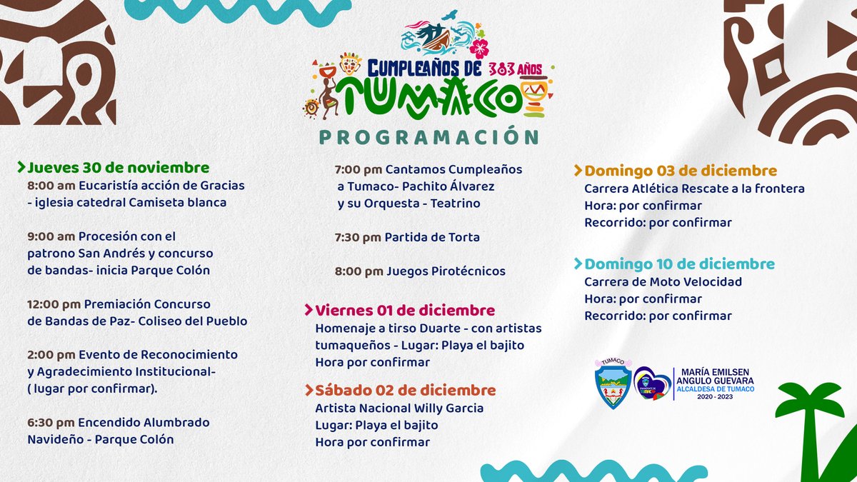 Alcaldía Distrital de Tumaco tweet media