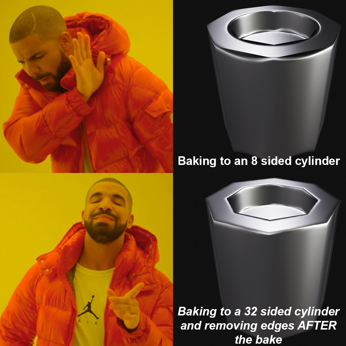 If you're baking to something REALLY low poly, try baking to a higher poly model and removing the edges AFTER the bake so you don't get artefacts (don't remove seams though!!)