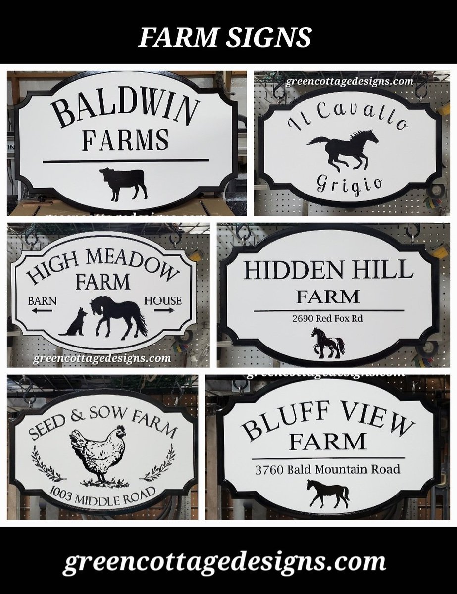 cottage_green's tweet photo. Farm Signs Custom Personalized https://t.co/mxWEx0ly9j #CowFarm #DairyFarm #chickens #horsefarm #farmsigns #RaceHorses #farming https://t.co/PBVhwfAIkJ