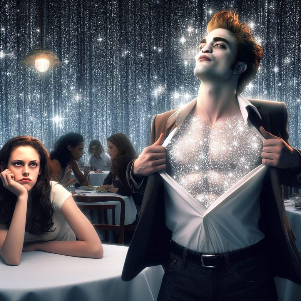 Pourrave's tweet photo. Exterminée de rire par ces cursed AI de Twilight 😭😭 https://t.co/709gdclptL