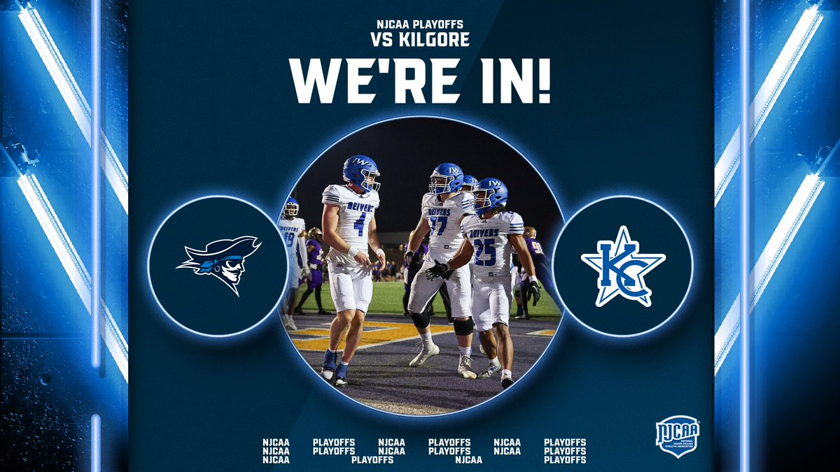 WE'RE IN!

No. 2 Iowa Western will host No. 3 Kilgore on Sunday, December 3rd at 2:00 pm from Titan Stadium in Council Bluffs!

#SailsUP | #DefendTheShip