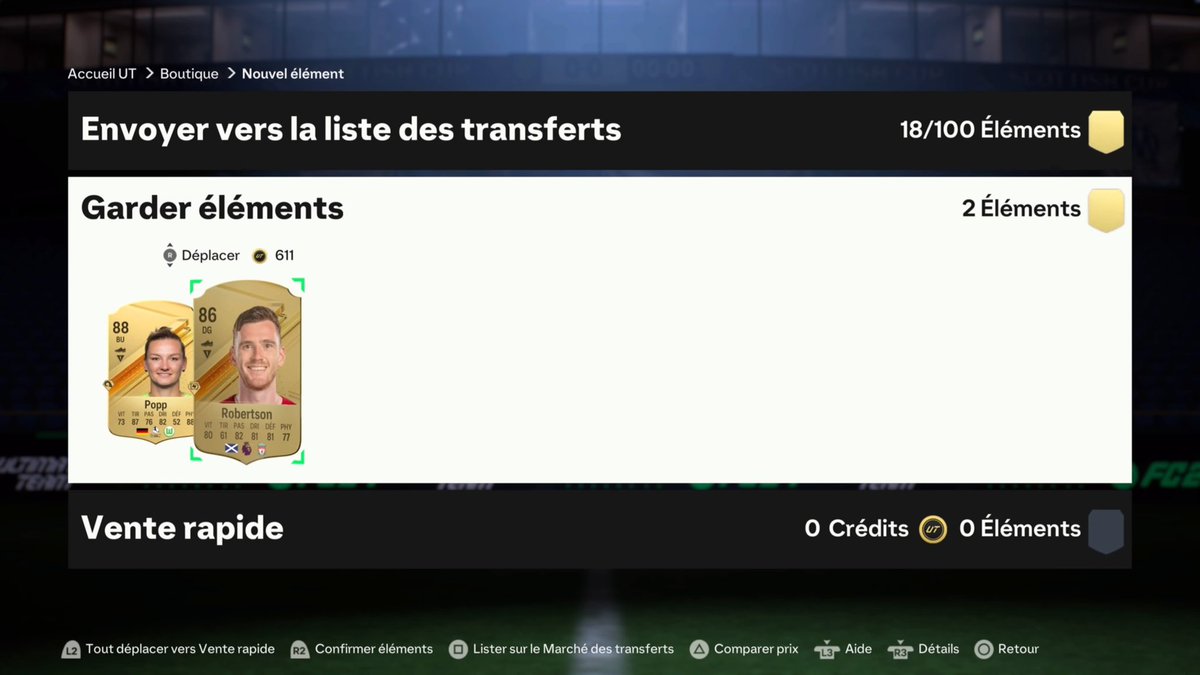 FootKaio's tweet photo. Côté récompense 💰, pas de truc fou mais des grosses notes et un De Jong que je voulais tester tant je le trouve fort à chaque fois que je le joue.
Un petit Thauvin dans le dernier pack du pass et Nedved 🥰dans le sbc icône, pas le meilleur mais un joueur romantique ⚽⚽ #EAFC24 https://t.co/GKdKG3Mg7g
