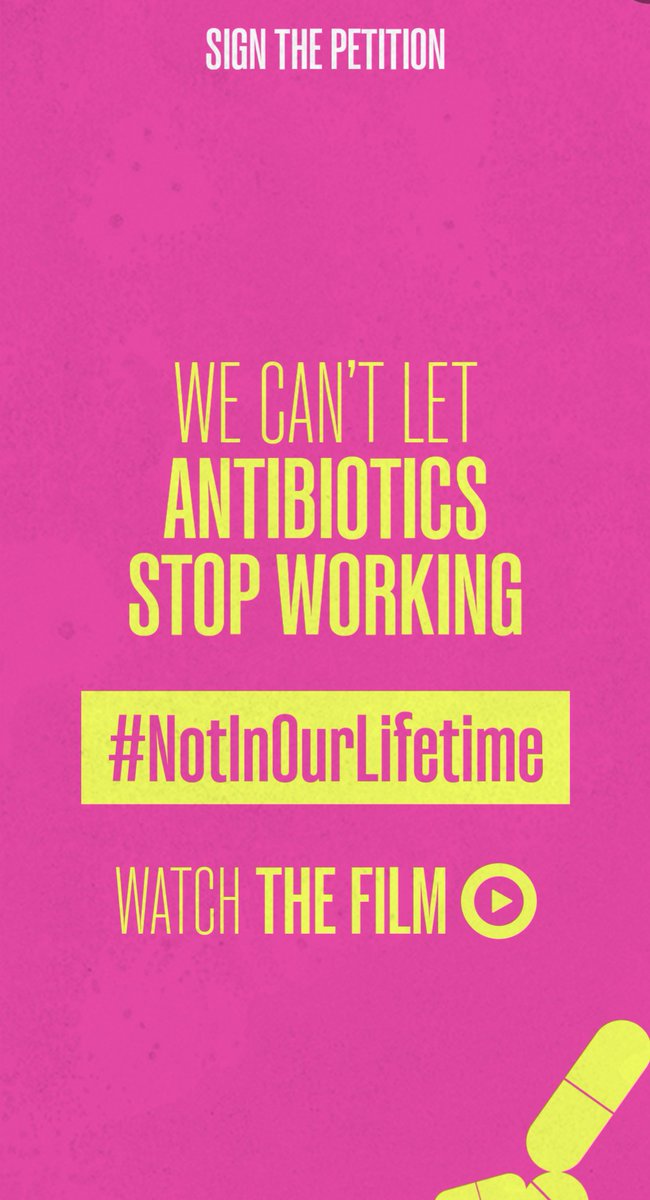 On World AMR Awareness Week  #WAAW2023 you can support the #NotInOurLifetime movement and sign the petition to the UK government to stop the next global major health concern 👇
 notinourlifetime.org