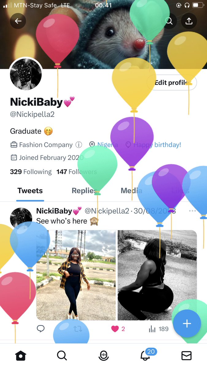 Nickipella2's tweet photo. See who got balloons today 🤭🎊🎉🥰❤️ https://t.co/CSEoadGZTb