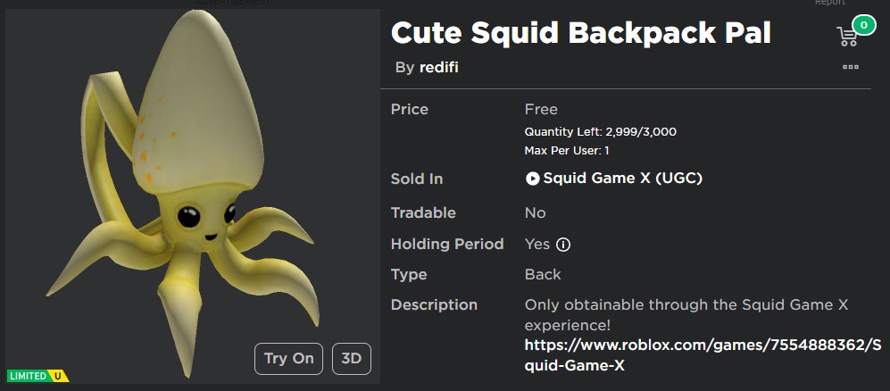 Squid Game X (UGC) - Roblox