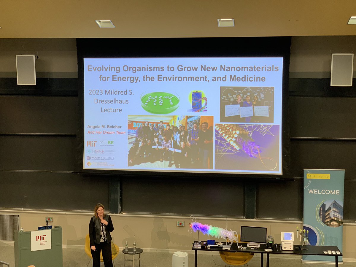 Neel_Bardhan's tweet photo. @mit_nano @MITdeptofBE @mit_dmse @kochinstitute What a diverse array of applications is made possible by engineering biological organisms to grow nanomaterials!
Come listen to Prof. Belcher of @kochinstitute @MITdeptofBE @mit_dmse @KI_Nanomedicine share her passion at the Dresselhaus Lecture hosted by @mit_nano https://t.co/2IQt4twzVm