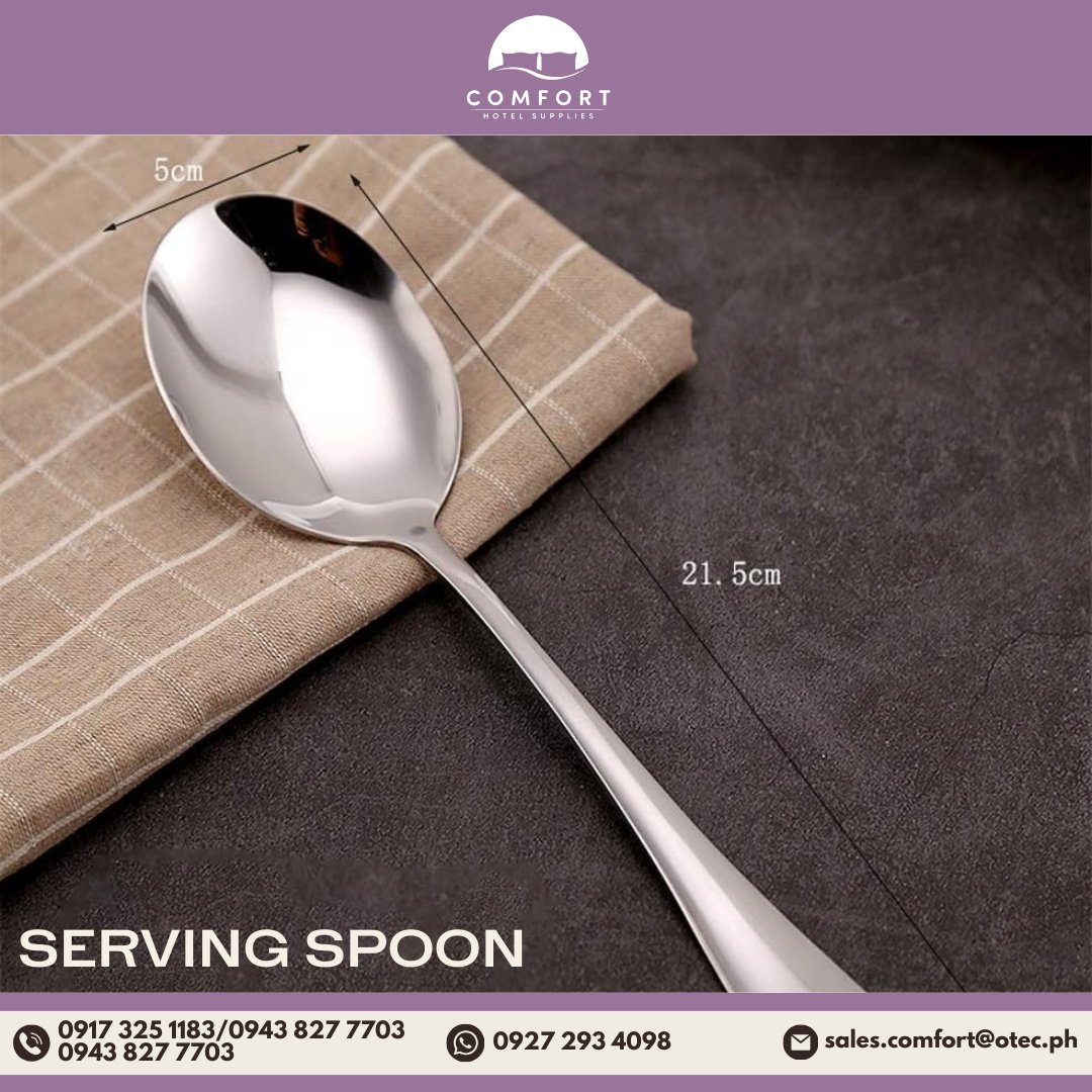 suppliescomfort's tweet image. Hello to extraordinary with our top-quality and durable serving spoon that's designed to elevate the dining experience.🥄🍽️
#comforthotelsupplies #servingspoon #hotelcollection #hotelaccessories #hotelamenities #hospitalityproducts #hotelneeds #guestcomfort #hotelsupplies