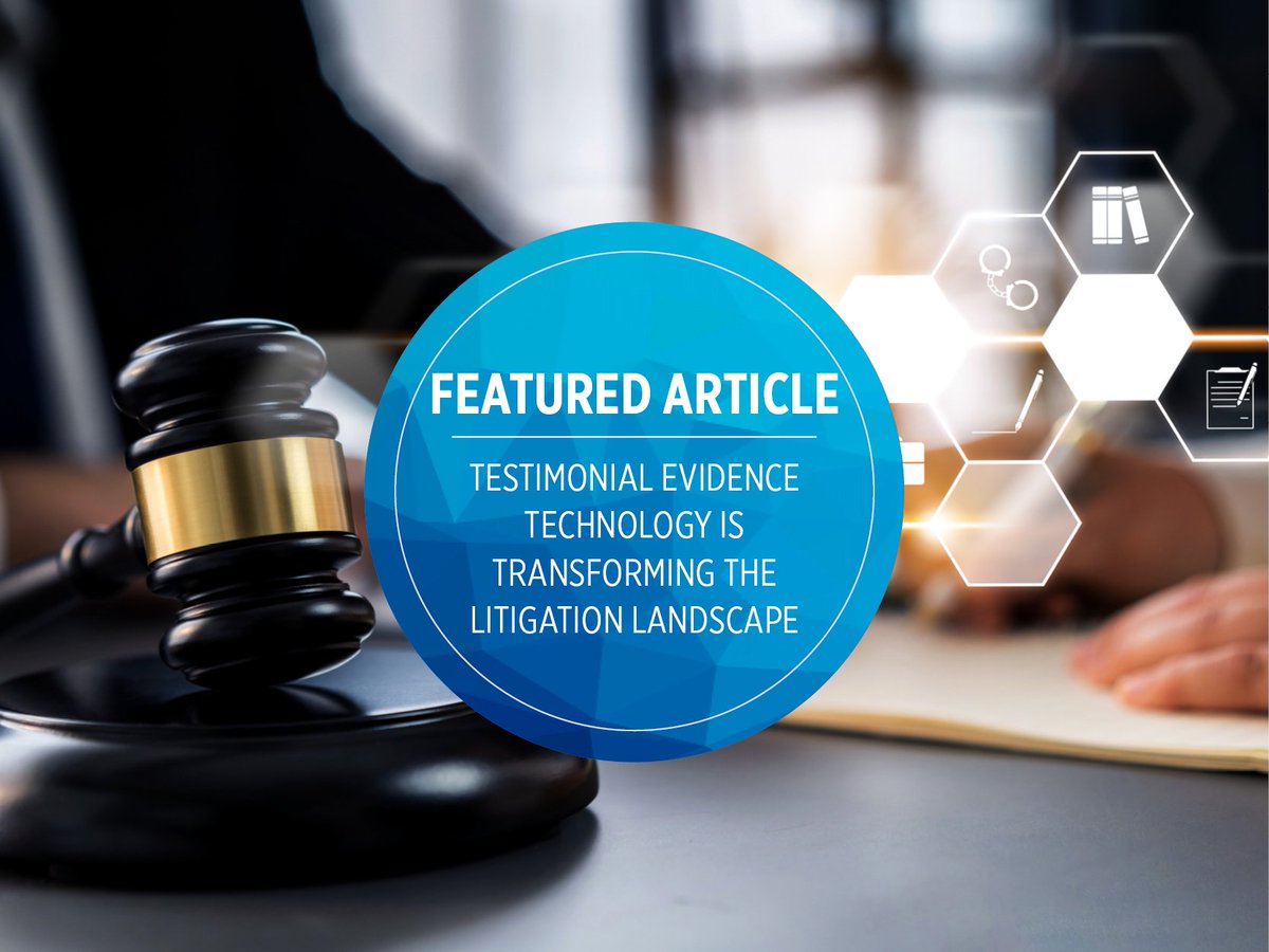 💻📰Check out the recent article, "Testimonial Evidence Technology Is Transforming the Litigation Landscape," featured in the November issue of Cybersecurity Law &amp; Strategy on Law.com.

☑️Read here– bit.ly/3usFpMU

 #veritext #depositions #legal #attorney
