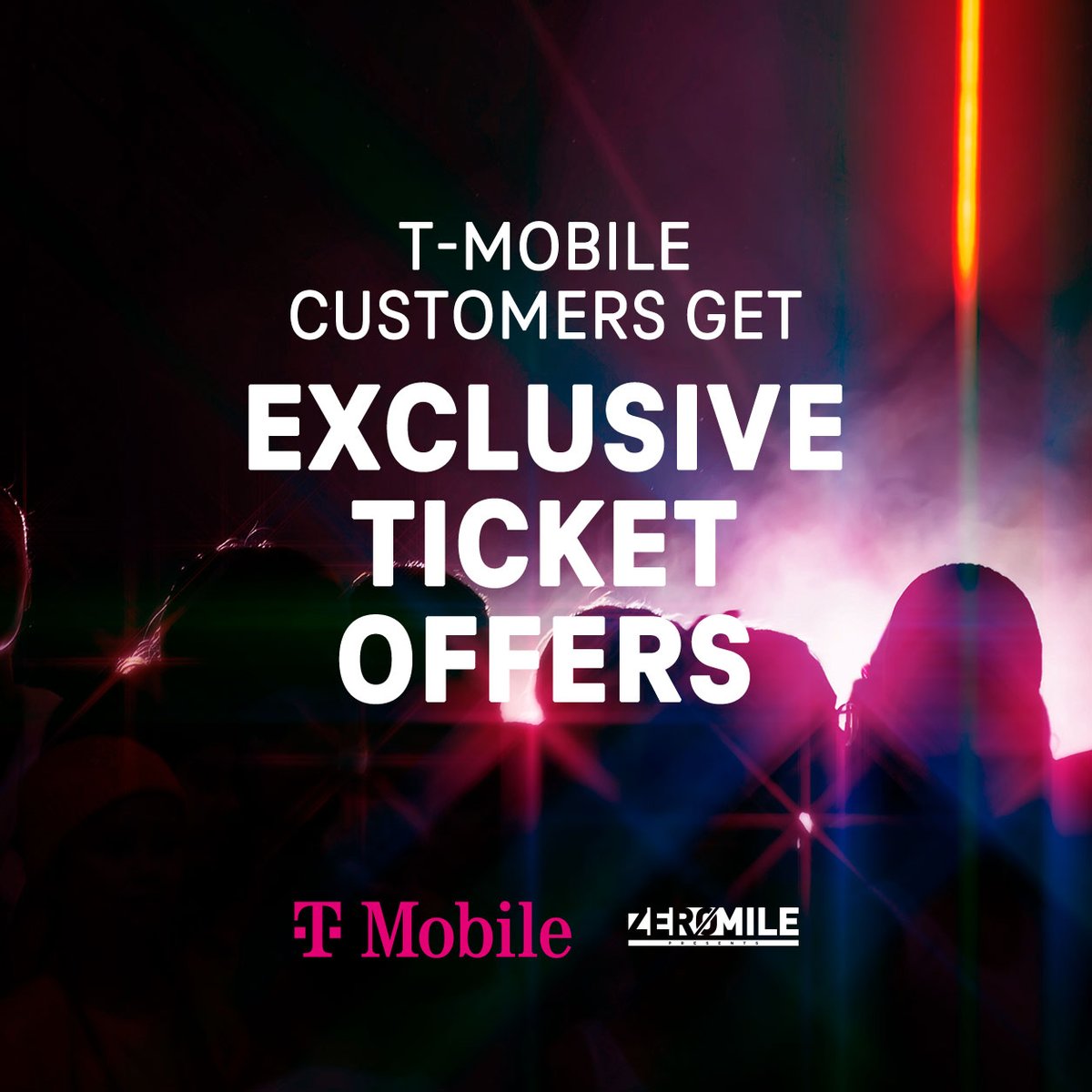 Check off your summer concert list with exclusive ticket offers only for T-Mobile customers 🎫 bit.ly/3QcfMbF